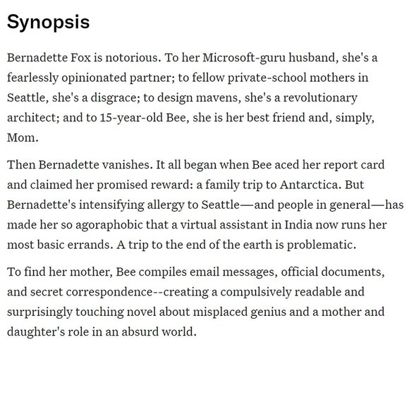 Where'd You Go, Bernadette? by Maria Semple- BOTM- Brand New Copy- Never Opened! - Picture 3 of 15